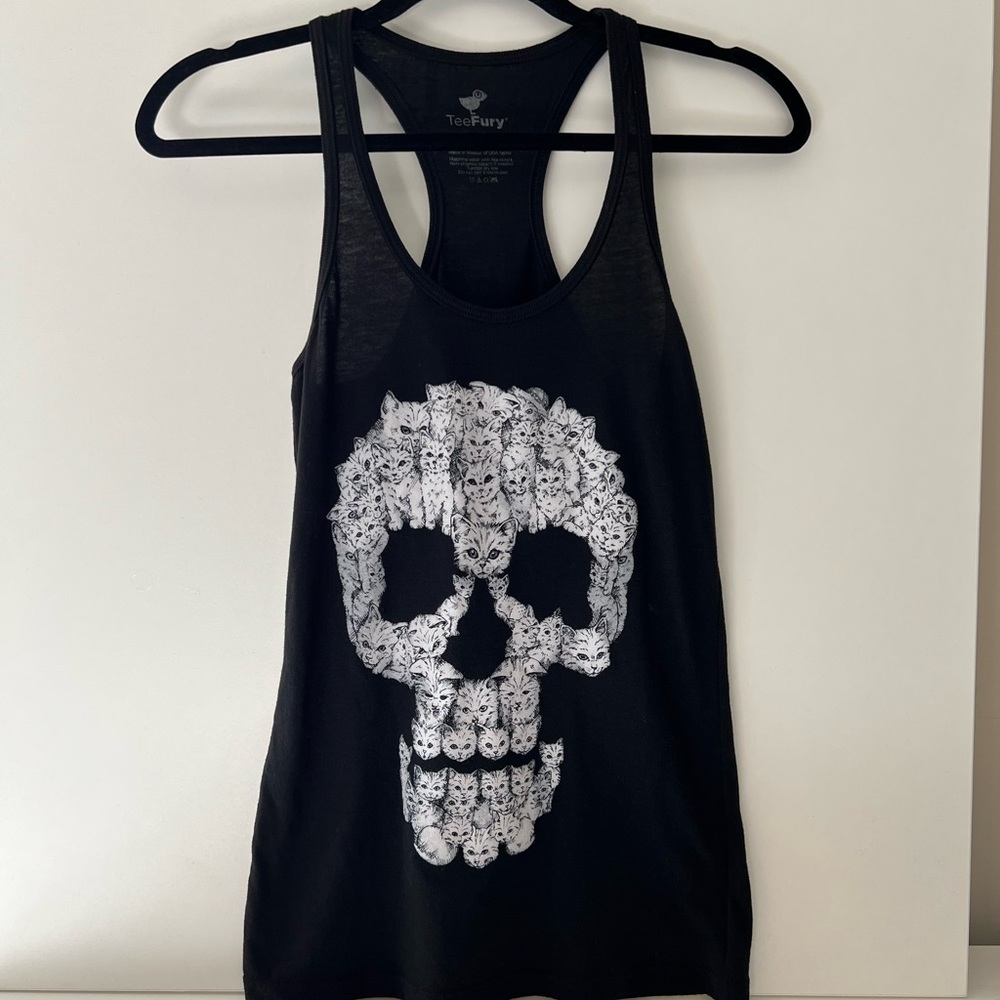 Cat Skull Tanktop - Picture 3 of 9
